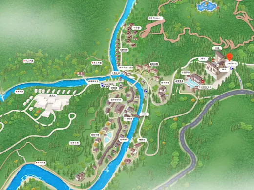 鹤山结合景区手绘地图智慧导览和720全景技术，可以让景区更加“动”起来，为游客提供更加身临其境的导览体验。